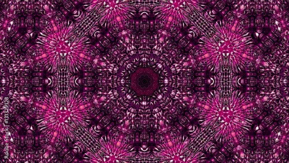 Kaleidoskop Mandala Hintergrund rosa violett