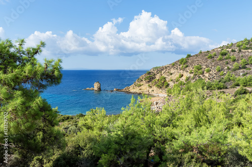 Fototapeta Naklejka Na Ścianę i Meble -  Amazing Landscape of the sea on Thassos island, East Macedonia and Thrace, Greece