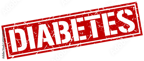 diabetes square grunge stamp