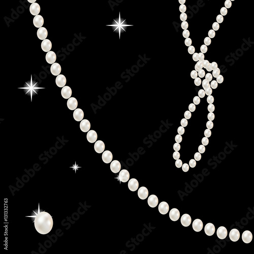 beads with pink pearls romantic