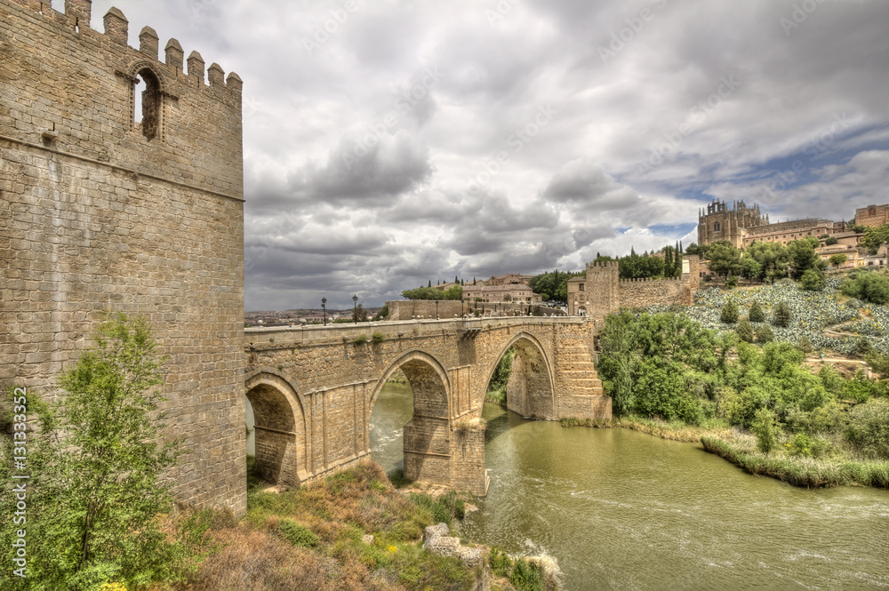 Saint Martin's bridge in Toledo, Spain