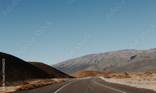 Road going through mountains
