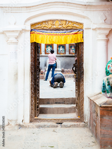 Prayer at a Buddhist Temple