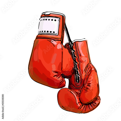 red boxing gloves