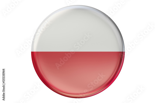 Free Download Badge with flag of Poland, 3D rendering - GFXLoad