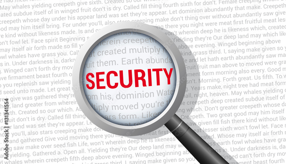 Security Magnifying Glass Security Magnifying Glass