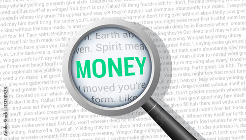 Money Magnifying Glass