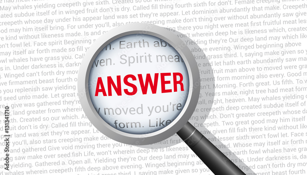 Answer Magnifying Glass