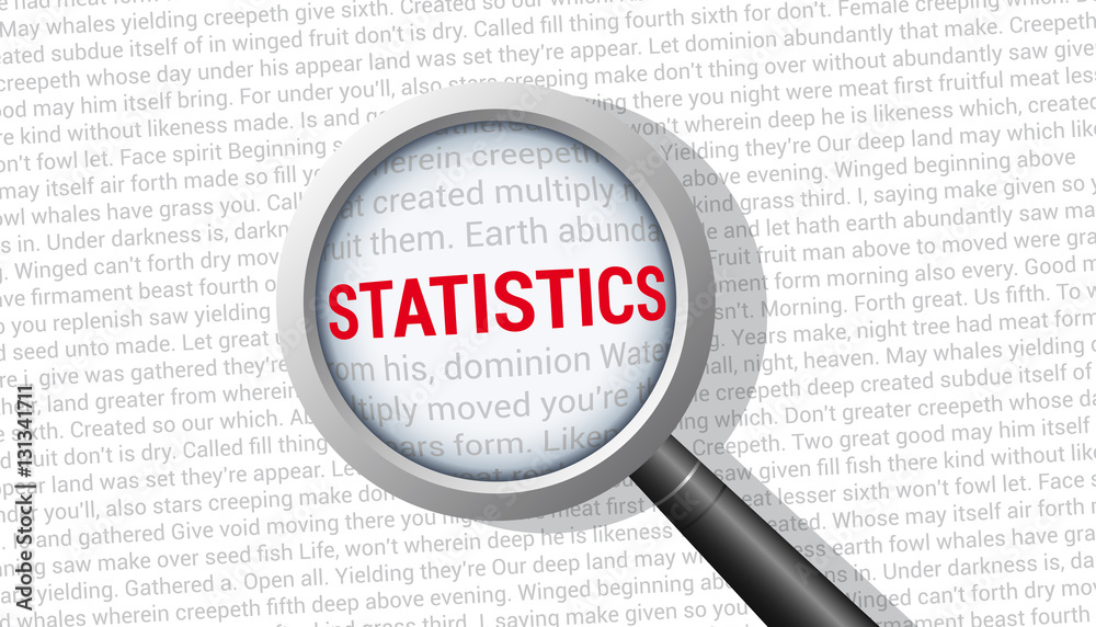 Statistics Magnifying Glass Statistics Magnifying Glass