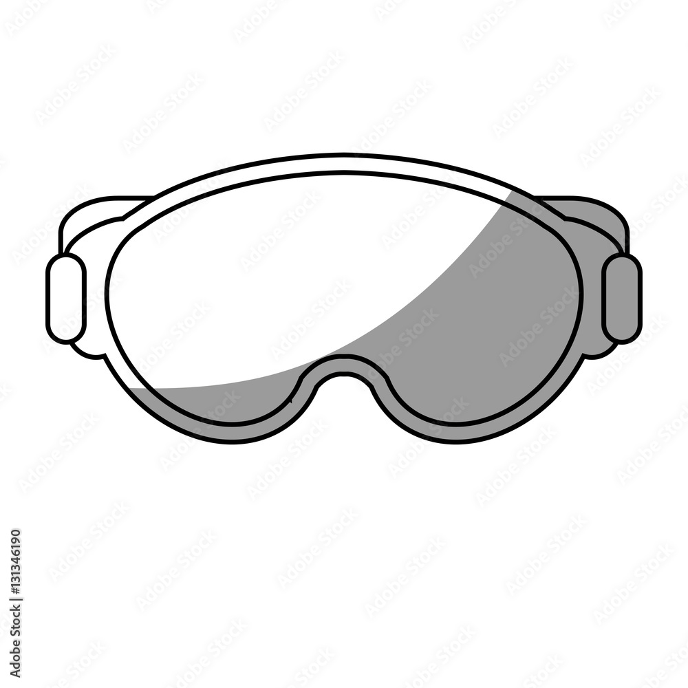 Glasses icon. Winter cloth warm fashion and cold theme. Isolated design. Vector illustration