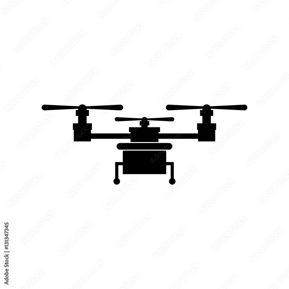 Drone icon. Technology remote aircraft uav spy and robot theme. Isolated design. Vector illustration Drone icon. Technology remote aircraft uav spy and robot theme. Isolated design. Vector illustration