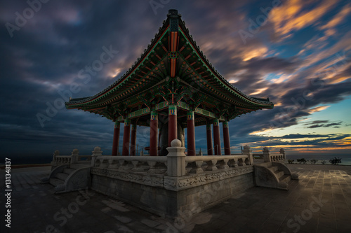 One could always hope for decent sunset - Korean Bell of Friendship