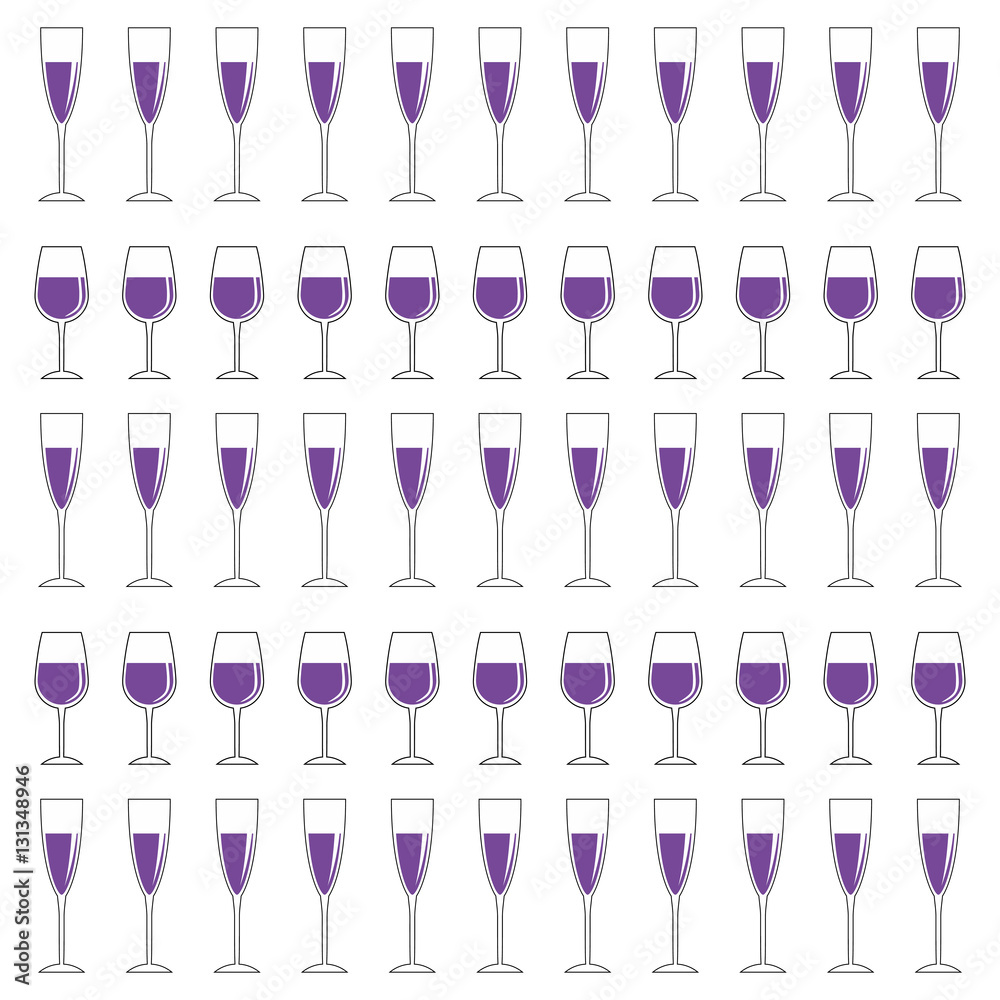 wine glass cups icon vector illustration graphic design