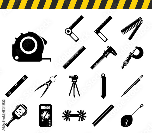 Measurement tools icons