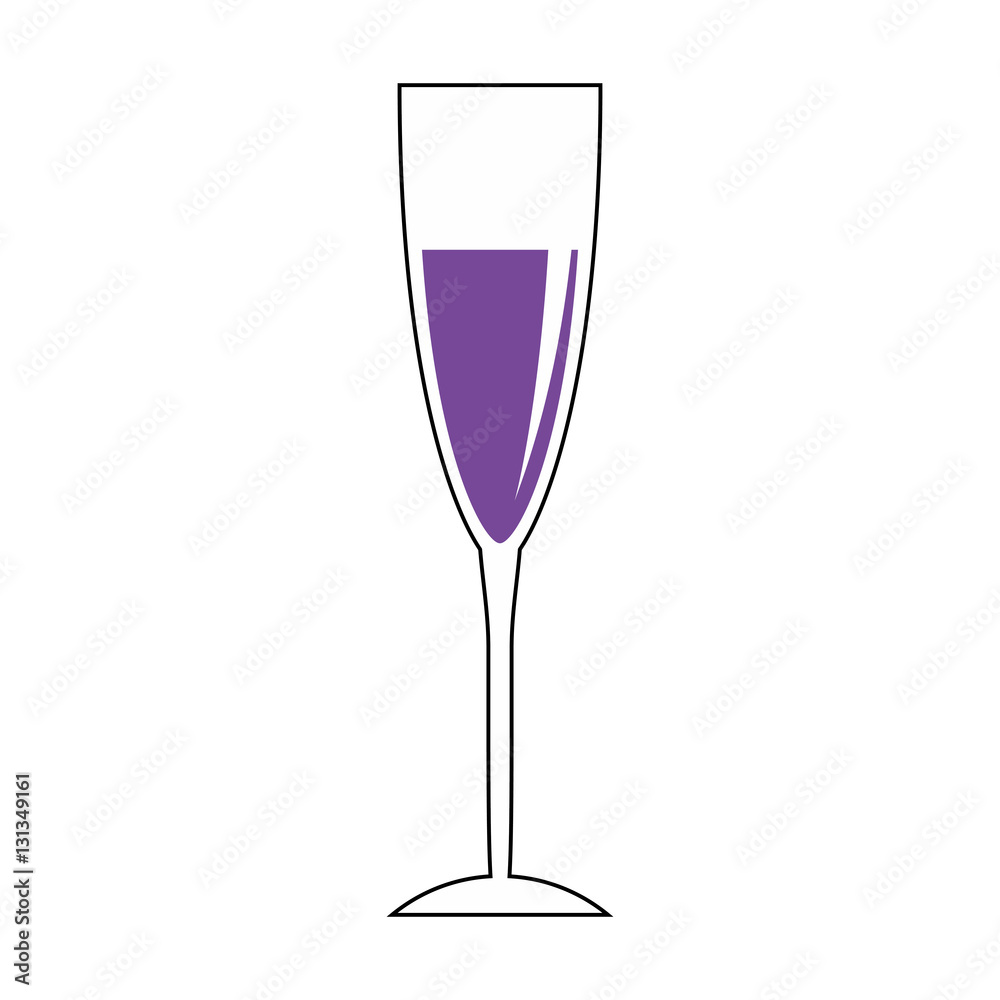Wine glass cup icon vector illustration graphic design