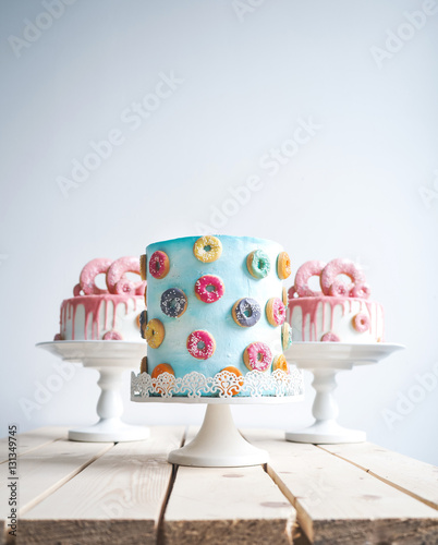 Amazing wedding cake with donuts