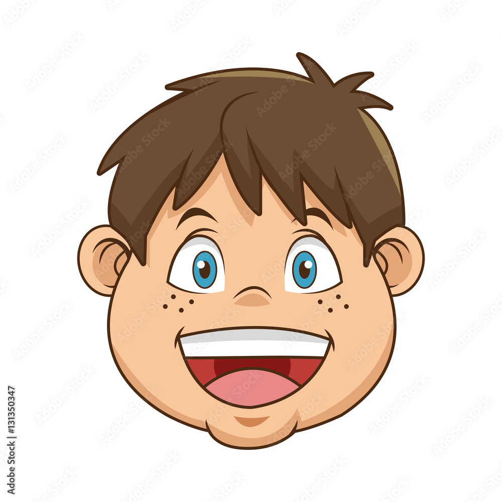 Boy icon. Kid childhood little and people theme. Isolated design. Vector illustration Boy icon. Kid childhood little and people theme. Isolated design. Vector illustration