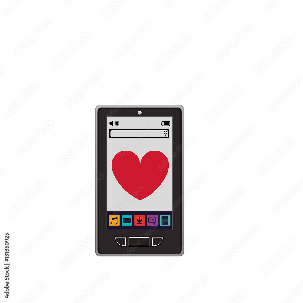 Smartphone icon. App media wearable technology and gadget theme. Isolated design. Vector illustration Smartphone icon. App media wearable technology and gadget theme. Isolated design. Vector illustration