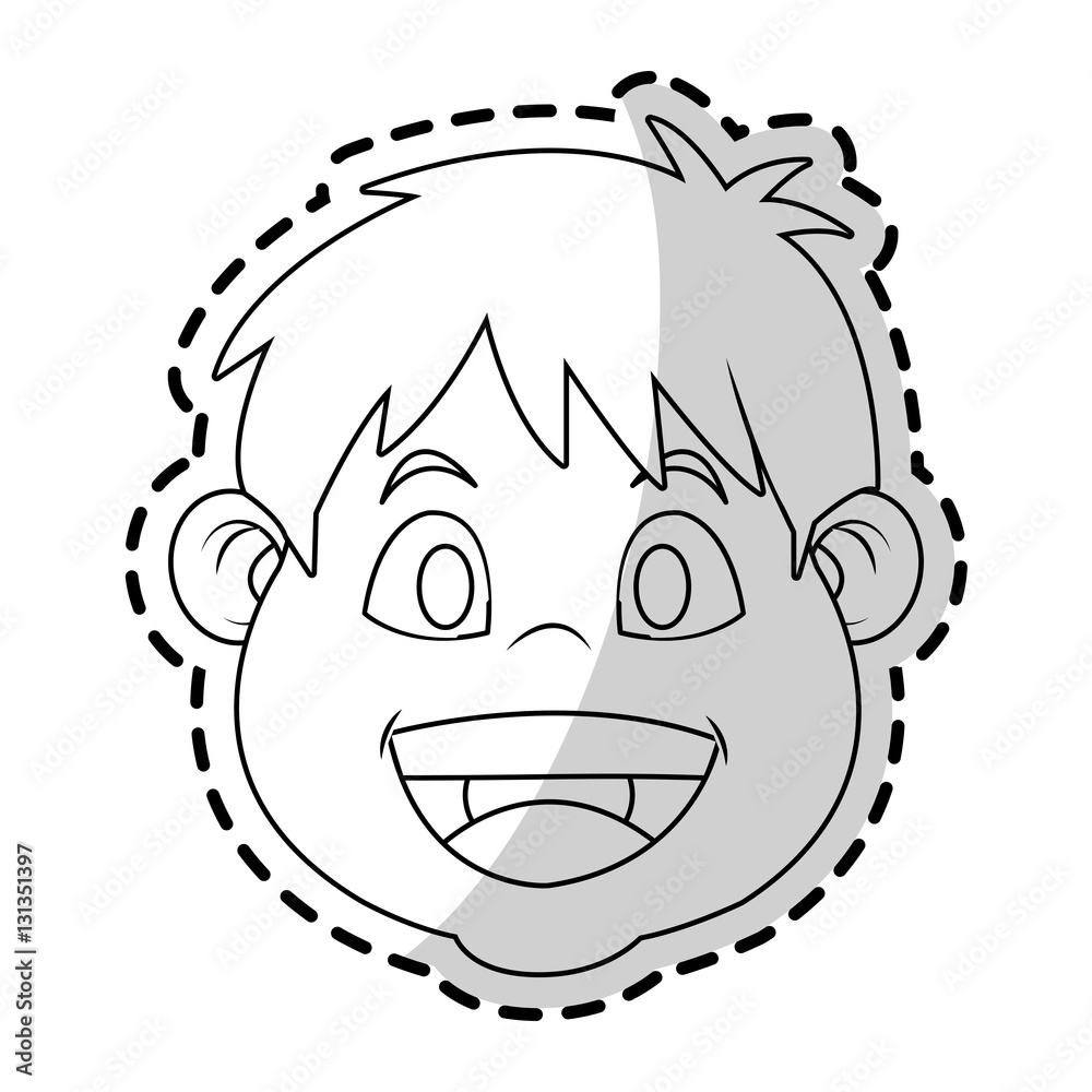 Boy icon. Kid childhood little and people theme. Isolated design. Vector illustration Boy icon. Kid childhood little and people theme. Isolated design. Vector illustration