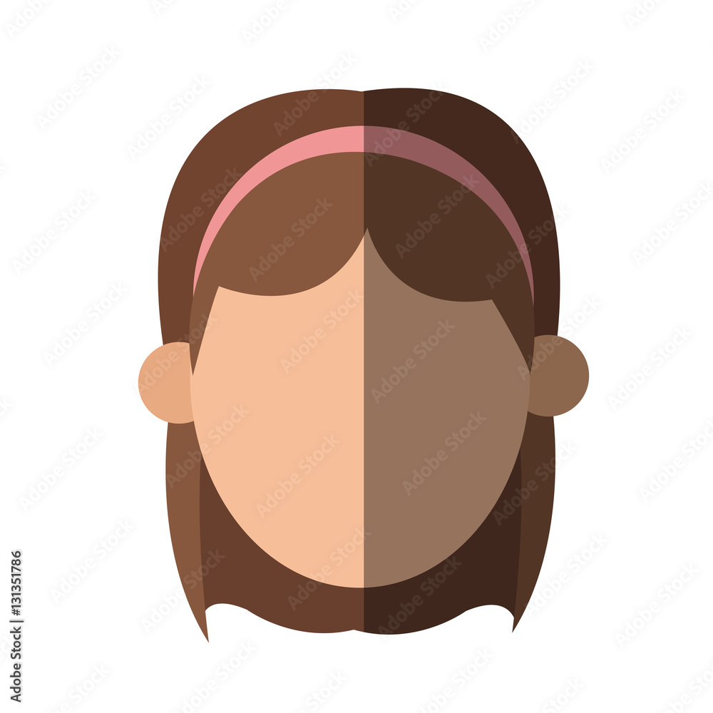 Woman icon. Girl female avatar person and people theme. Isolated design. Vector illustration Woman icon. Girl female avatar person and people theme. Isolated design. Vector illustration