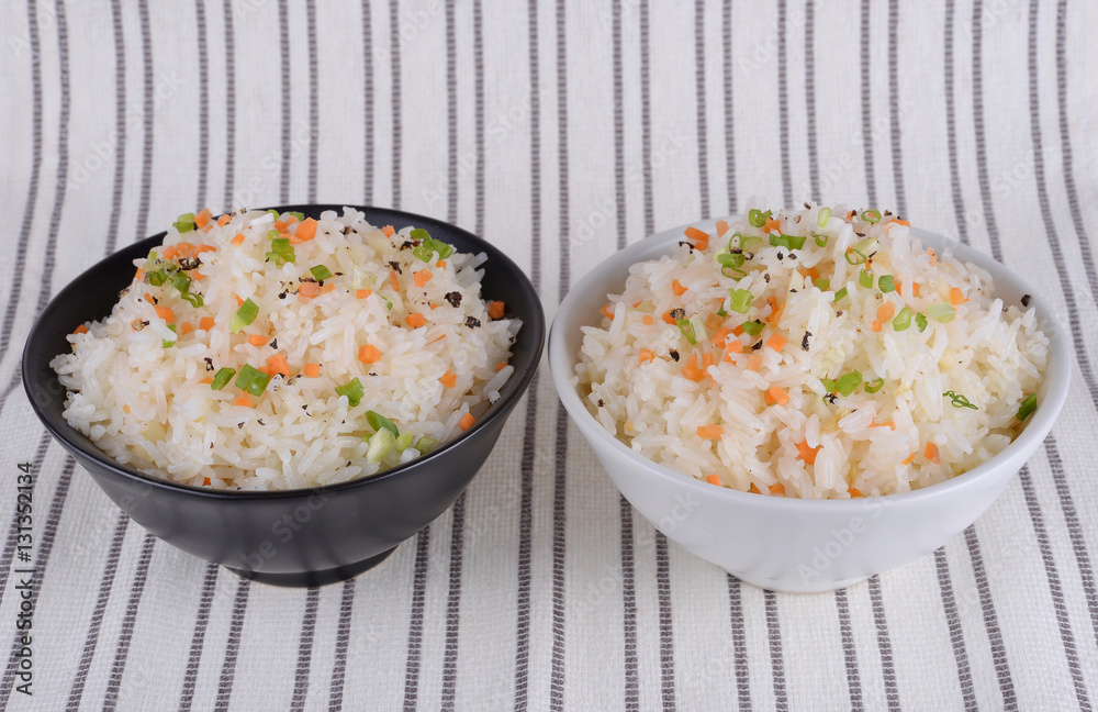 Fried rice with garlic butter