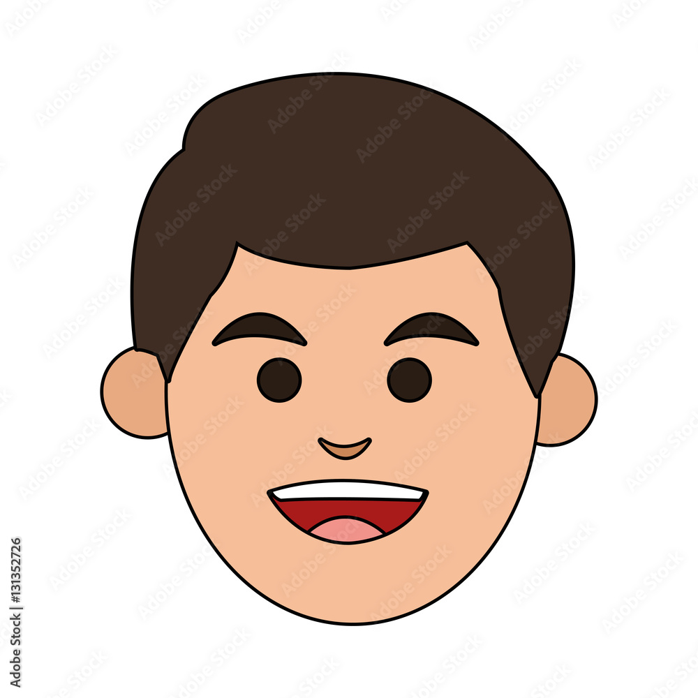 Man icon. Male avatar person people and human theme. Isolated design. Vector illustration