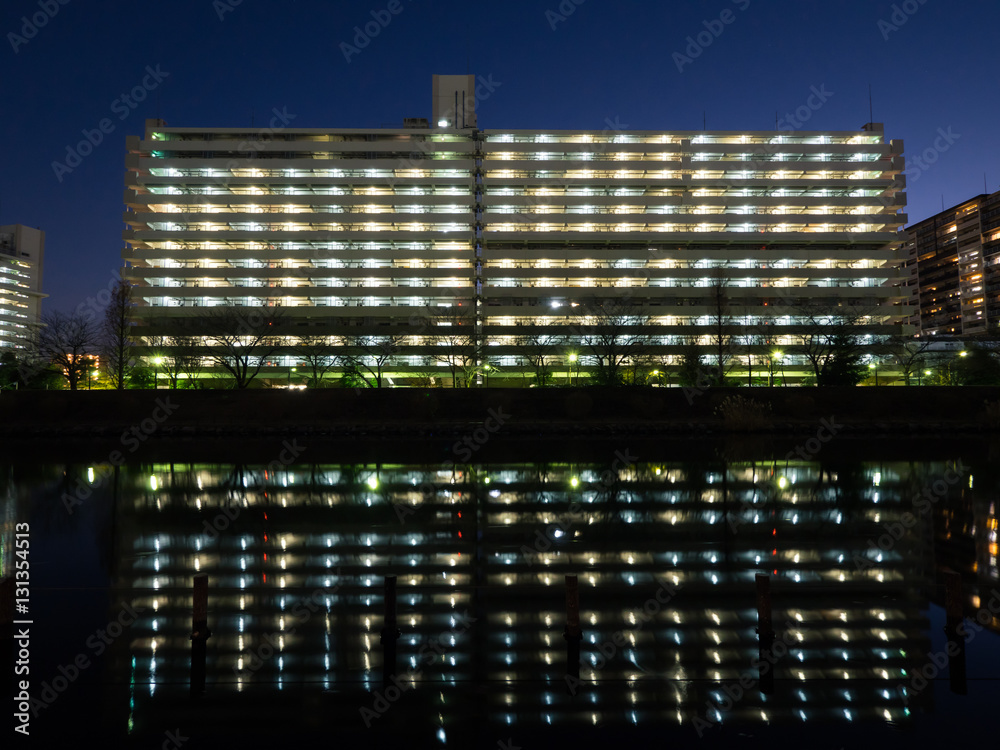 Fototapeta premium housing complex Night View 