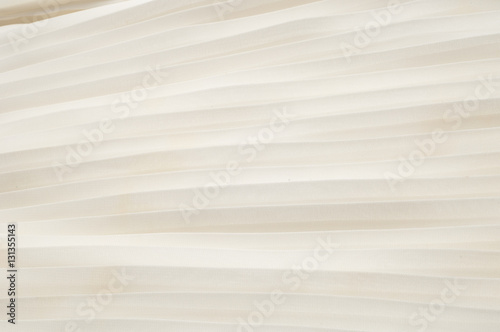 White pleated fabric texture