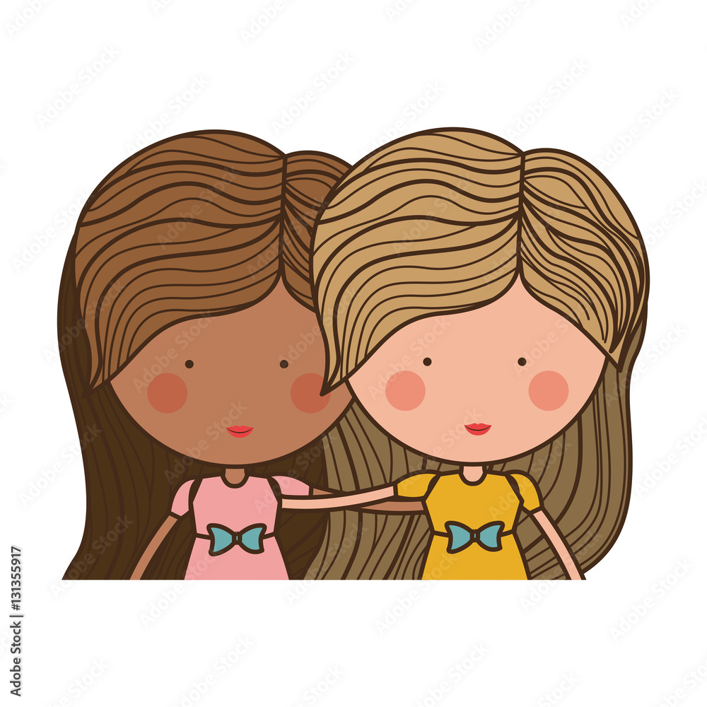 Girl cartoon icon. Kid childhood little and people theme. Isolated design. Vector illustration Girl cartoon icon. Kid childhood little and people theme. Isolated design. Vector illustration
