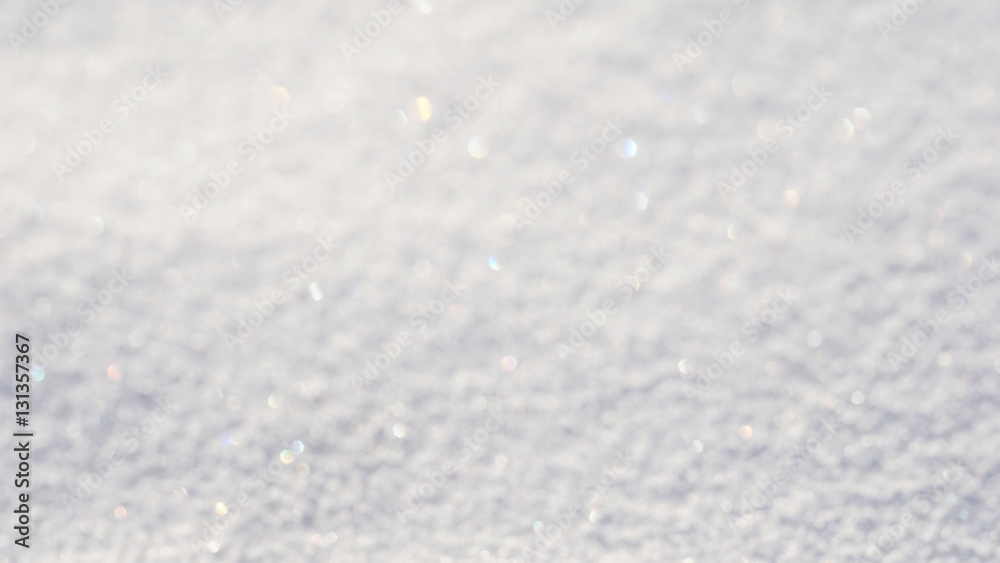 Obraz premium White Glitter bokeh from snow texture background
