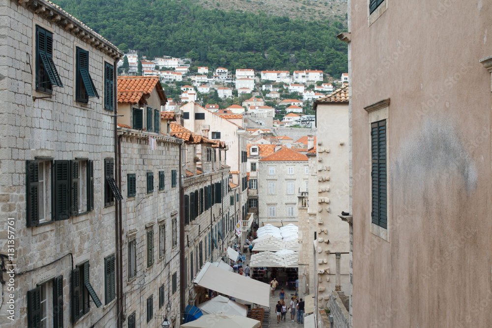 The architecture of the old town. Croatia, Dubrovnik