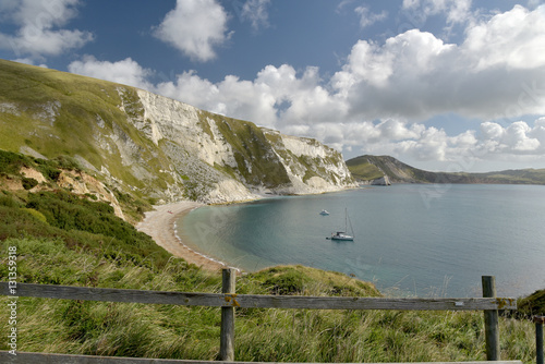 Mupe Bay near Lulworth Cove on Dorset coast photo