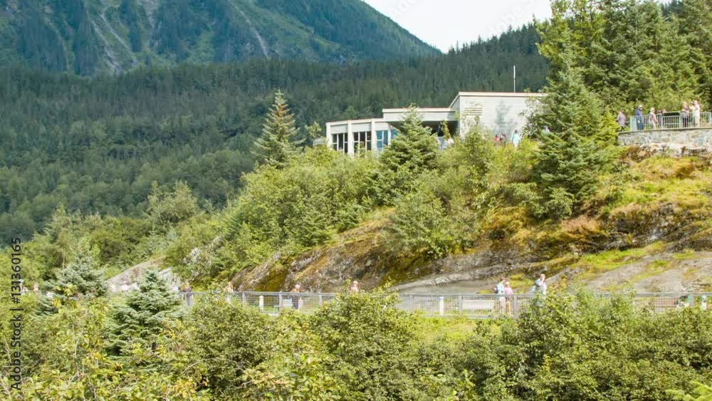 Mendenhall Glacier Visitors Center Building on the Hills inside Tongass National Forest Mendenhall Glacier Visitors Center Building on the Hills inside Tongass National Forest