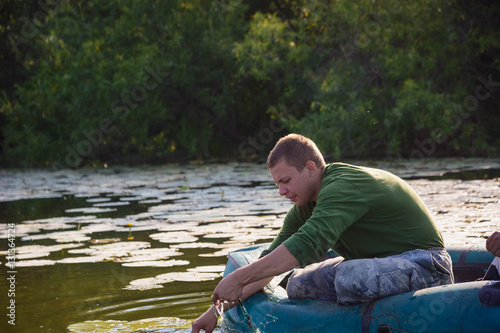 Fishing in the summer