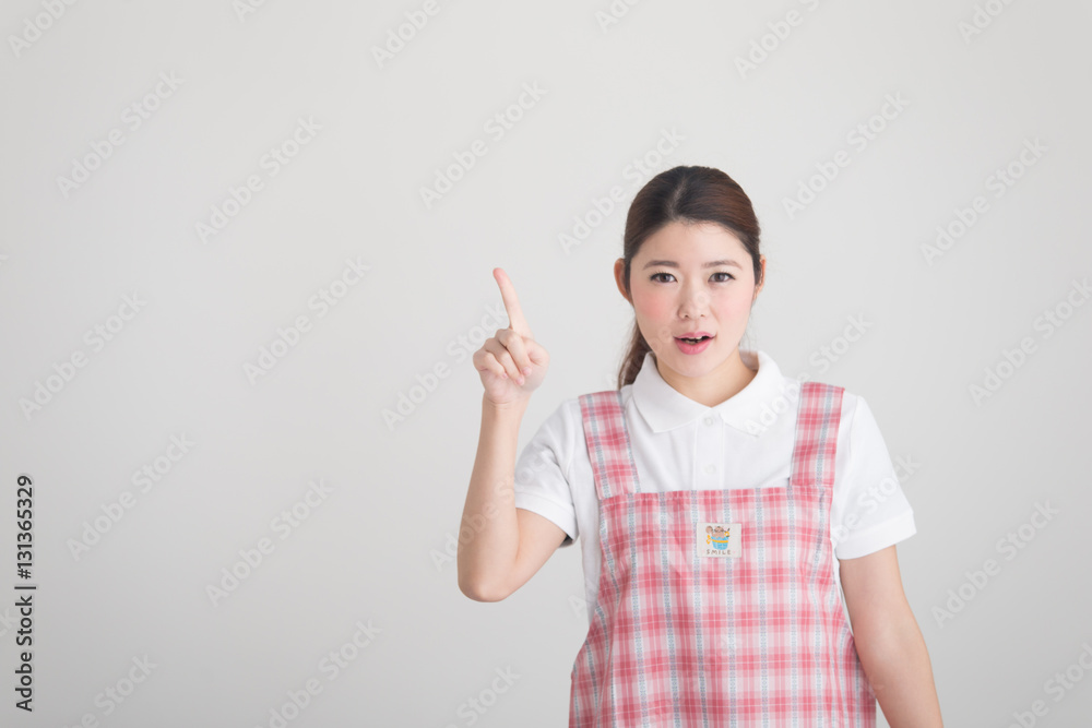 保育士・女性(白バック) 保育士・女性(白バック)