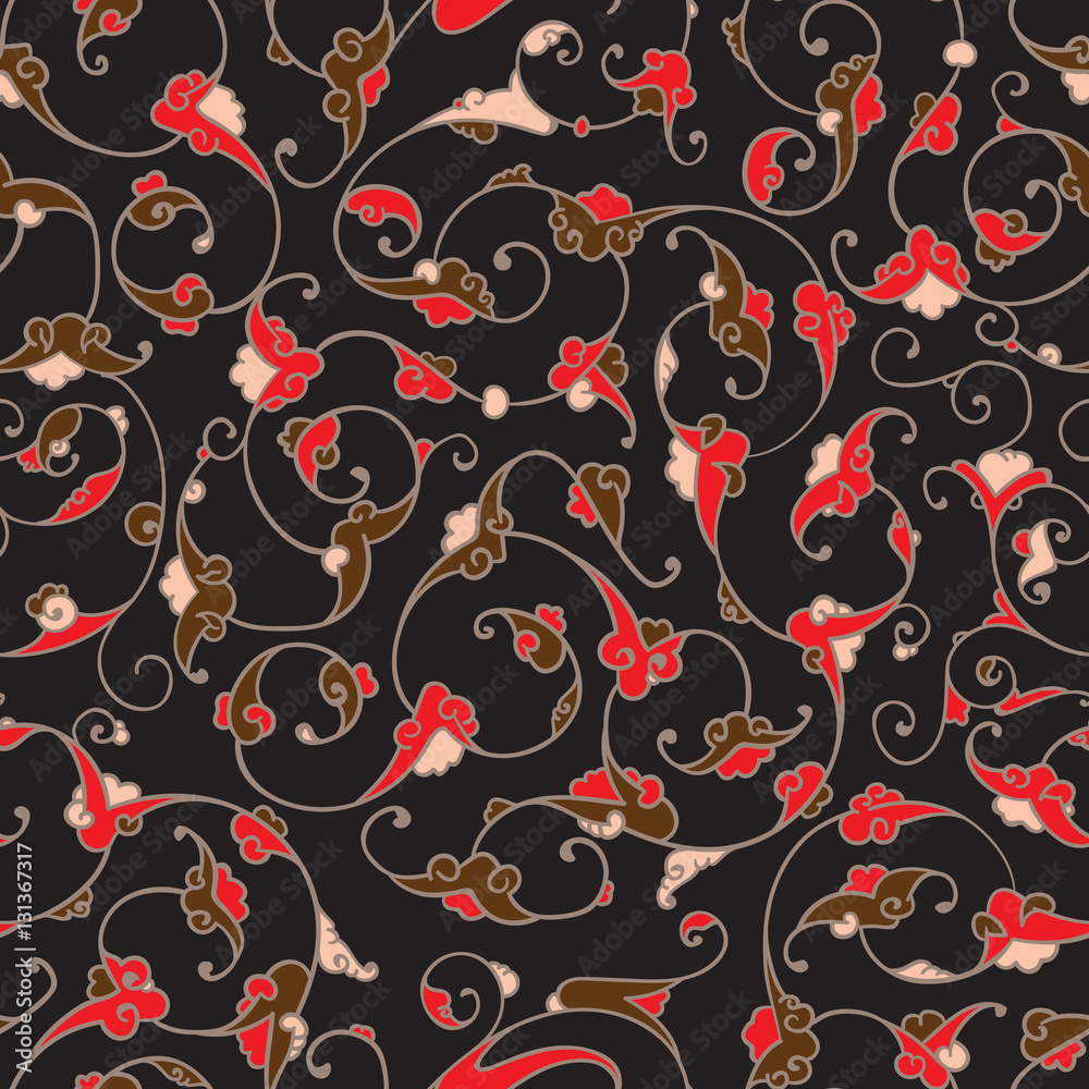 Fototapeta premium Rumi Iznik Seamless Pattern