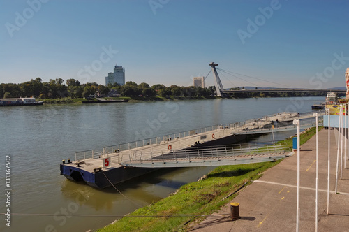 Photography Harbor on Danube in Bratislava