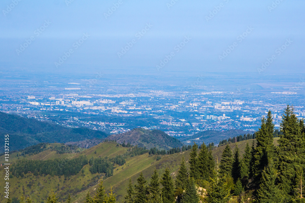 Mountain landscape in Kazakhstan, near Almaty city