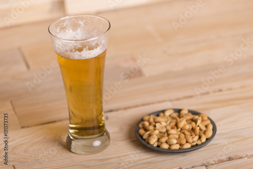 beer and peanuts