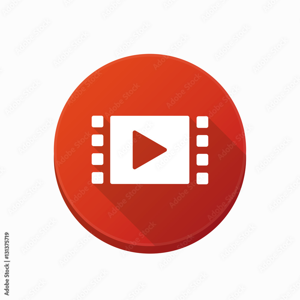 Isolated button with a multimedia sign Isolated button with a multimedia sign