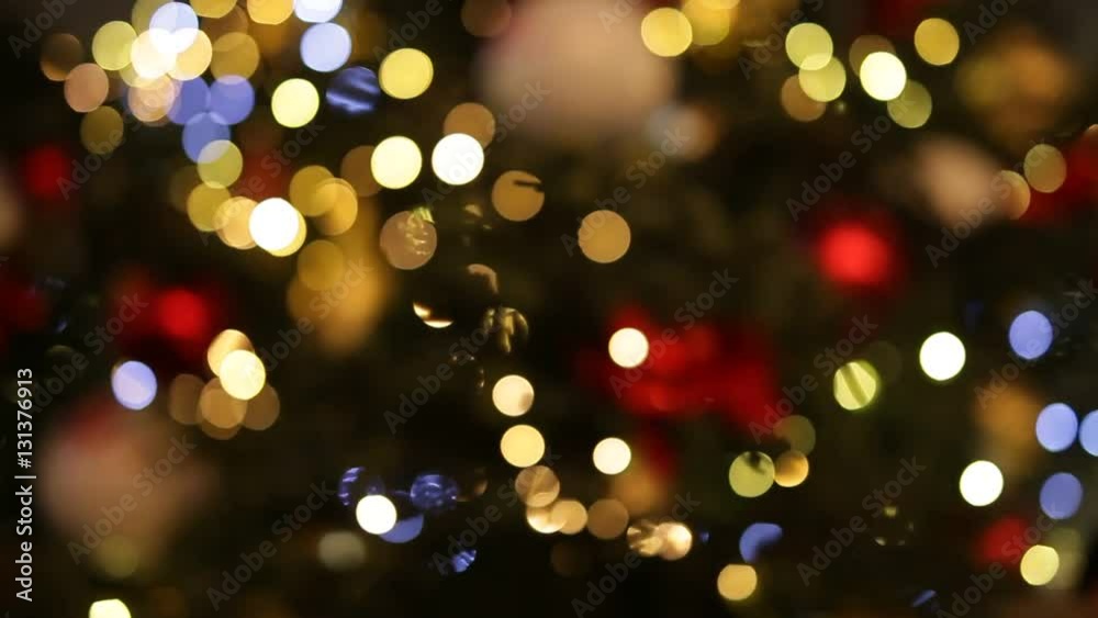 Blurred background of Christmas lights