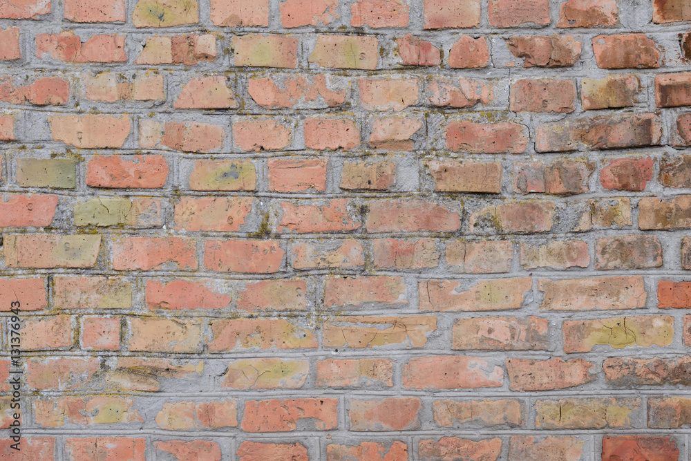 Obraz premium Brick texture with scratches and cracks