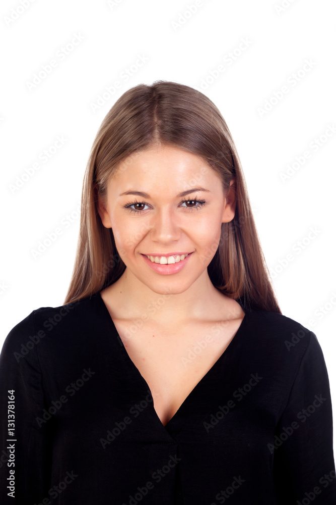 Beautiful fashion girl with straight long blonde hair Beautiful fashion girl with straight long blonde hair