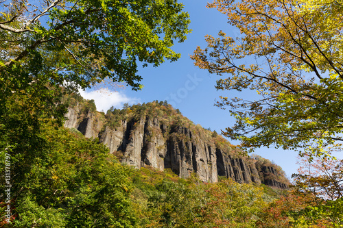 Banji Iwa, precipitous cliff in Japan