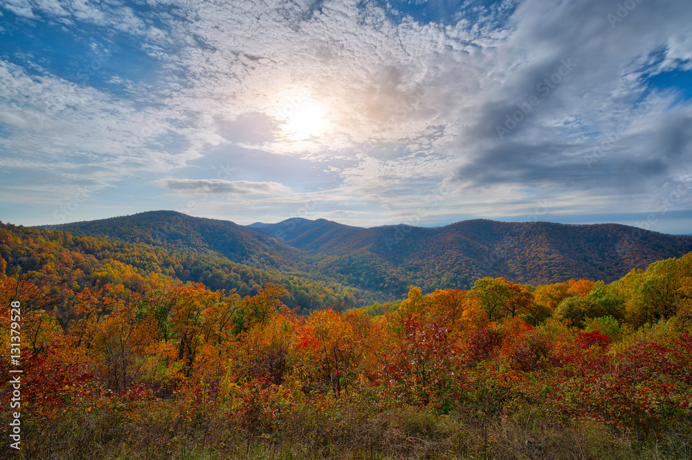 Shenandaoh Overlook in autumn Shenandaoh Overlook in autumn
