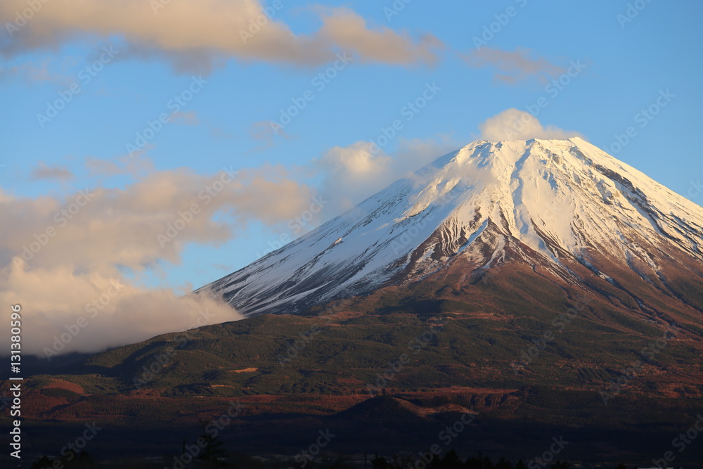 朝霧高原からの富士山山頂