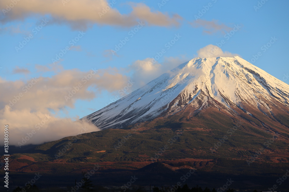 朝霧高原からの富士山山頂 朝霧高原からの富士山山頂