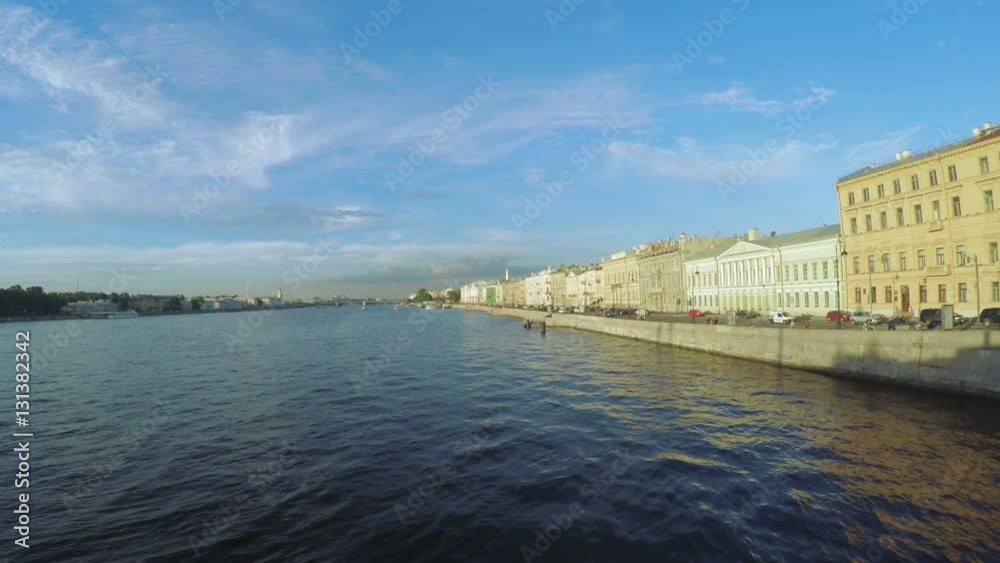 Sunset on the Neva River Sunset on the Neva River