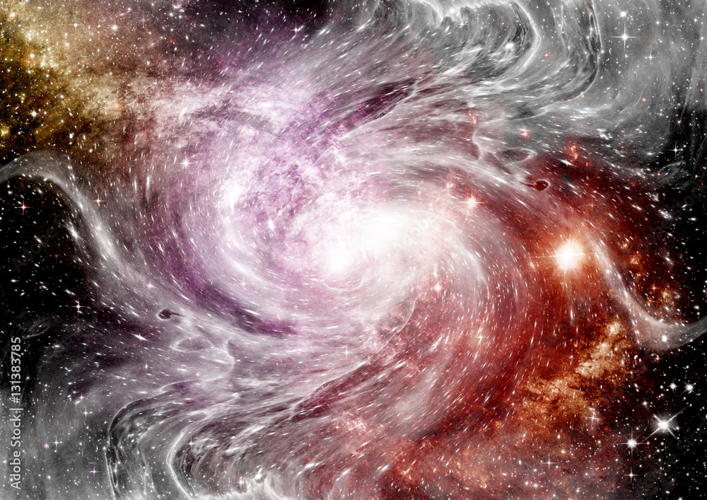 Fototapeta premium galaxy in a free space