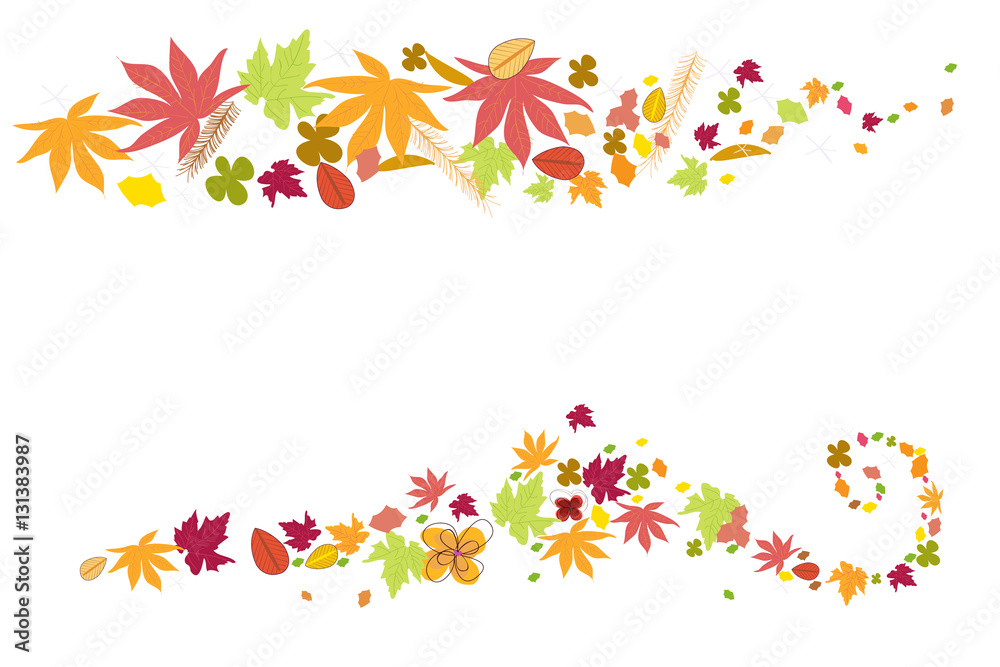 Autumn leaves. Autumn background 